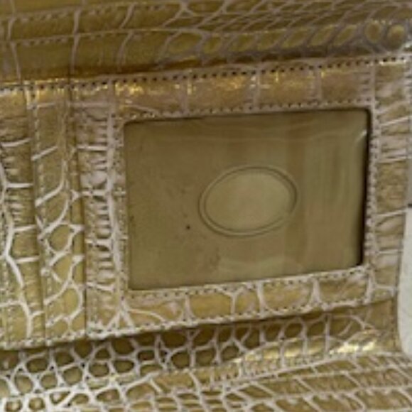 VTG Guess Canvas Logo Alligator Faux Print Snap Clutch Wallet 6.5"x3.5" - Picture 16 of 16